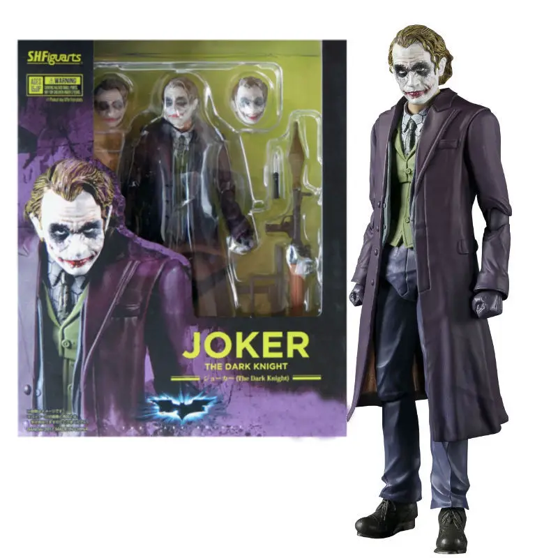 15 см Темная ночь Джокер клоун SHFiguarts ПВХ фигурка игрушки DC Коллекционная модель