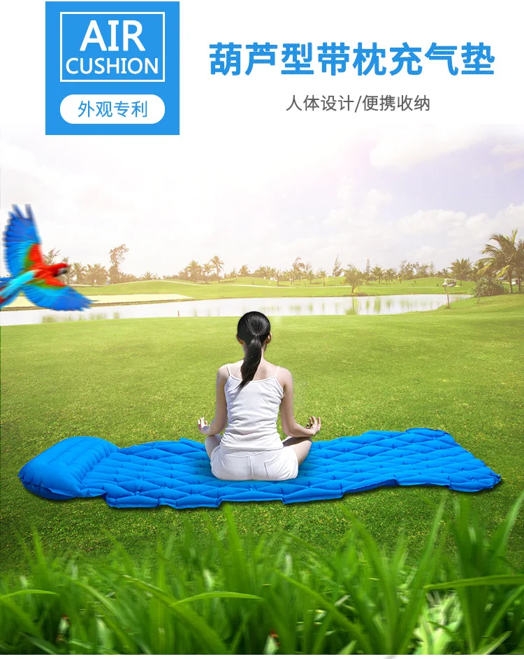 40 нейлон ультра легкий открытый Air Подушки надувные туристические коврики