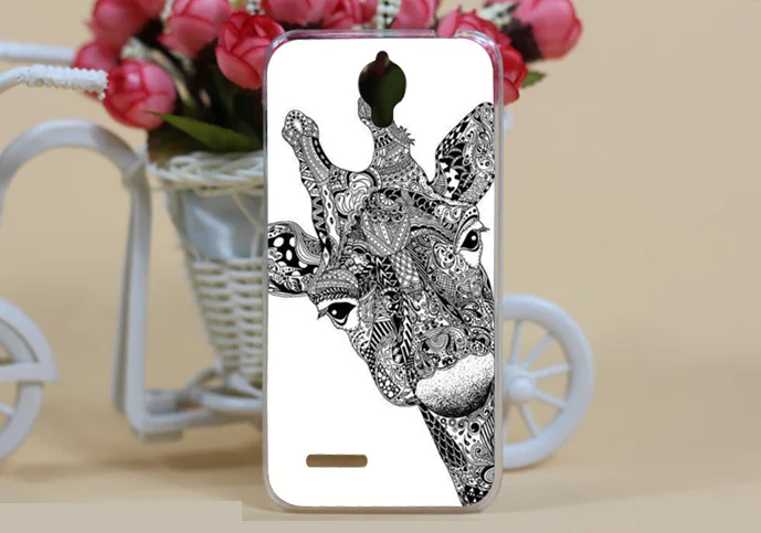 DIY Модный чехол с 3d рисунком черно белых животных для Alcatel One Touch Idol 2 Mini 6016 6016D 6016A 6016E
