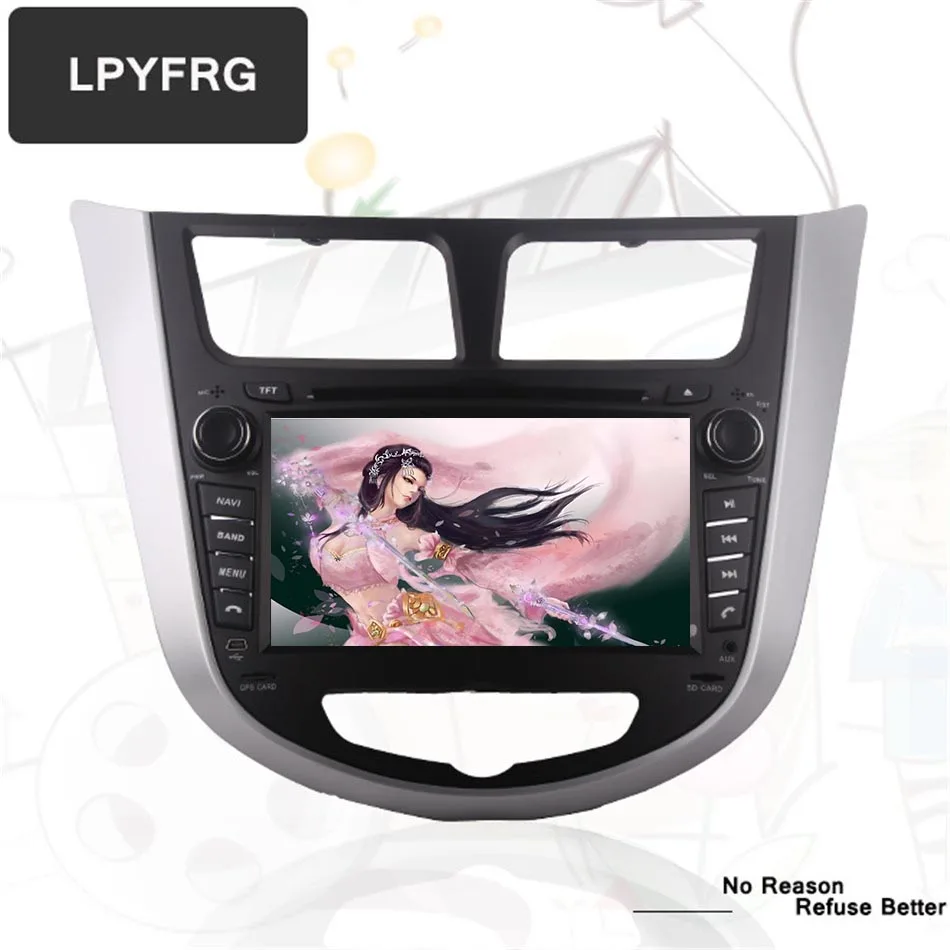 Восьмиядерный 4 Гб ОЗУ android 10 0 2 DIN автомобильный DVD GPS для Hyundai Solaris 2011 2012 2014 2015 2016 Verna