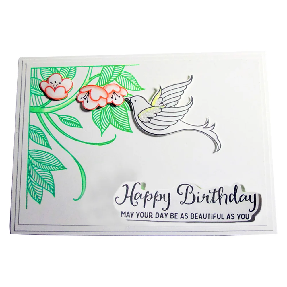 Flower Plant Bird Coener Backdrop Metal Cutting Dies New 2018 Craft Scrapbooking for DIY Alubm Photo Card Cuts Decorations | Дом и сад
