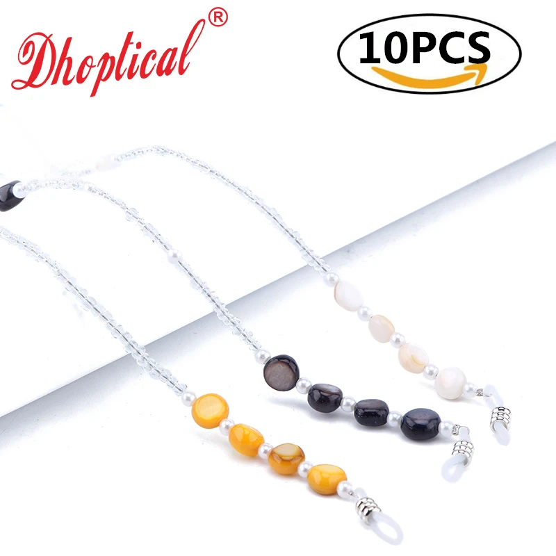 10pcs eyeglasses chain colorful glasses holder avoid glasse silp for lady wholesale by dhoptical