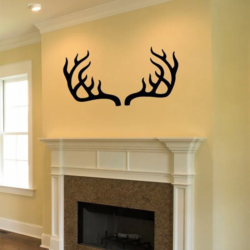 

Deer Antler Horns Safari African Animals Nursery Kids Baby Room Bedroom Wall Decal Vinyl Wall Stickers Home Decor Design Mural