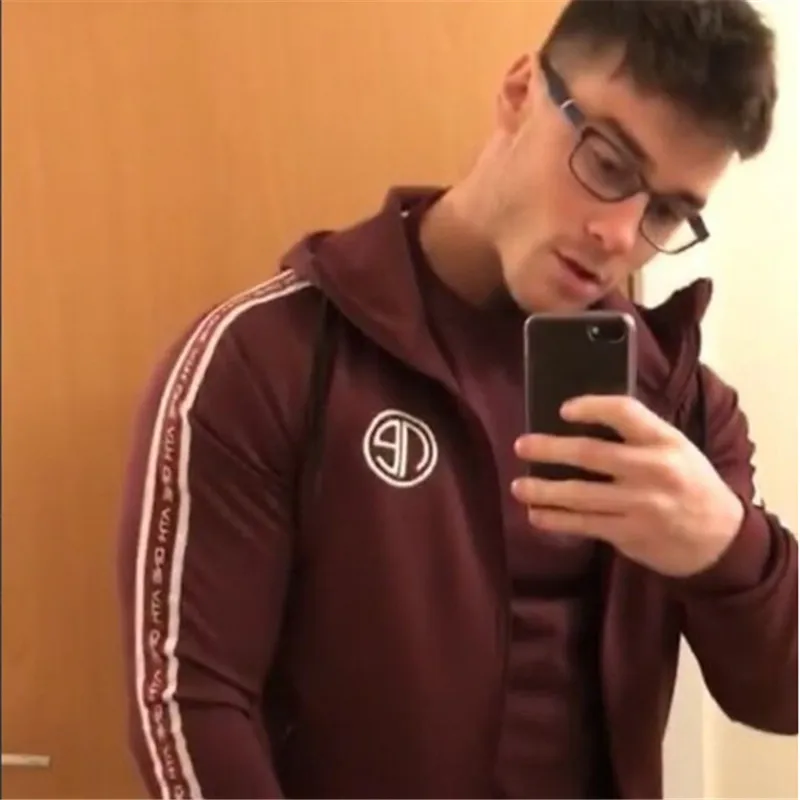 Спортивная худи одежда футболка для бодибилдинга теплая одежда на молнии обычные хлопковые толстовки пуловер