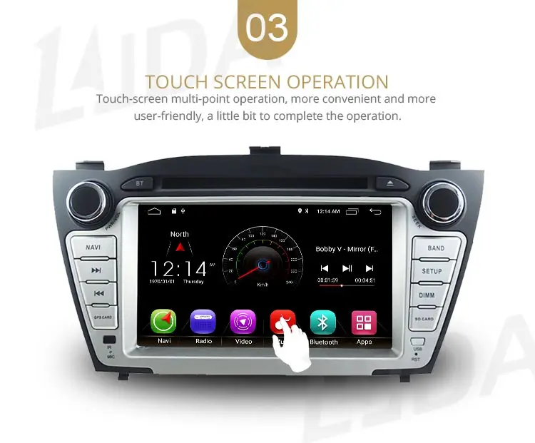 LJDA Android 10 dvd-плеер автомобиля для hyundai Tucson/IX35 2011 2012 2013 автомобильный Радио gps Навигация стерео Мультимедиа wifi автоаудио