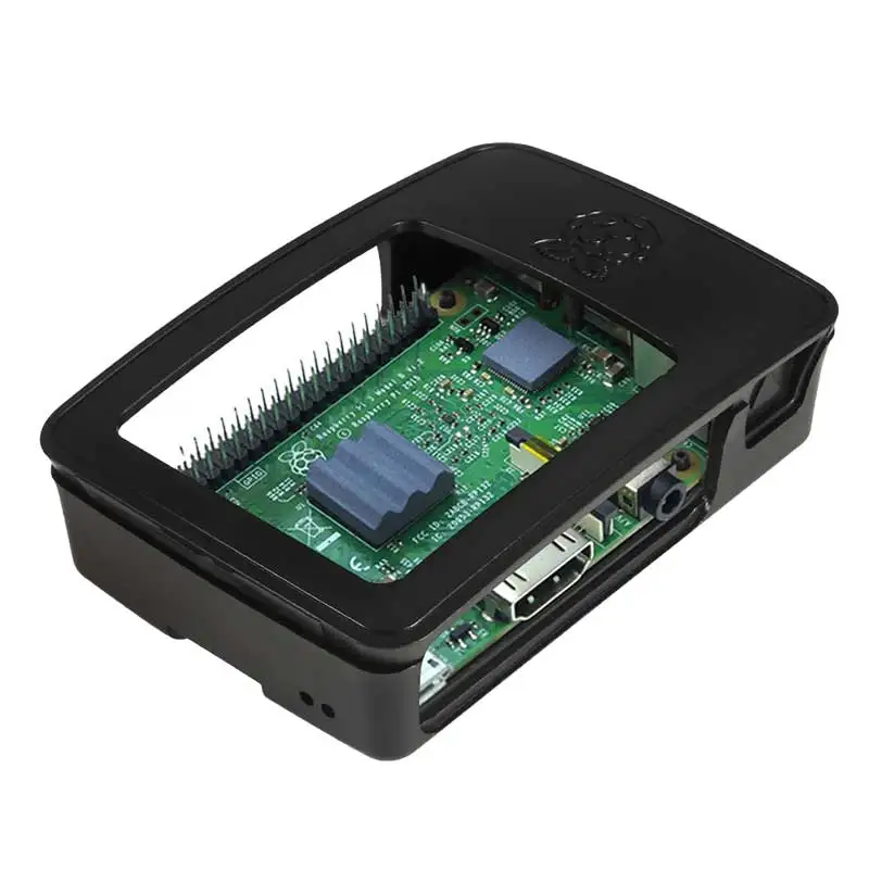 Для Raspberry Pi 3 корпус абс для Raspberry Pi 2 коробка оболочка из официального Raspberry Pi основание защитные черные чехлы