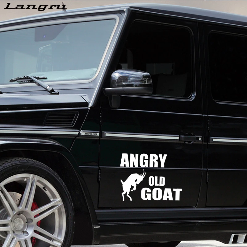 Langru новый стиль автомобиля Angry старый Коза стикер виниловая графика наклейки