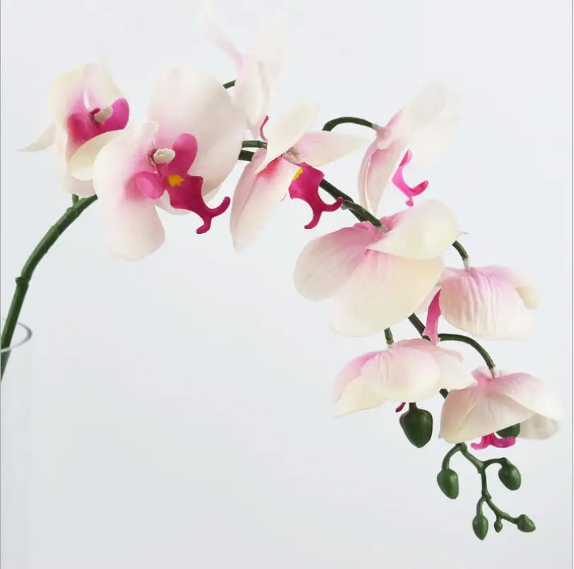 Искусственные цветы орхидеи пластиковые Свадебные для дома свадьбы офиса