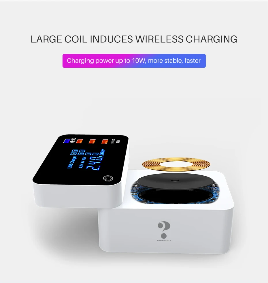 QI Беспроводное зарядное устройство Quick Charge type C 3,0 Смарт usb зарядная станция концентратор быстрое зарядное устройство адаптер для Xiaomi iphone x samsung s10