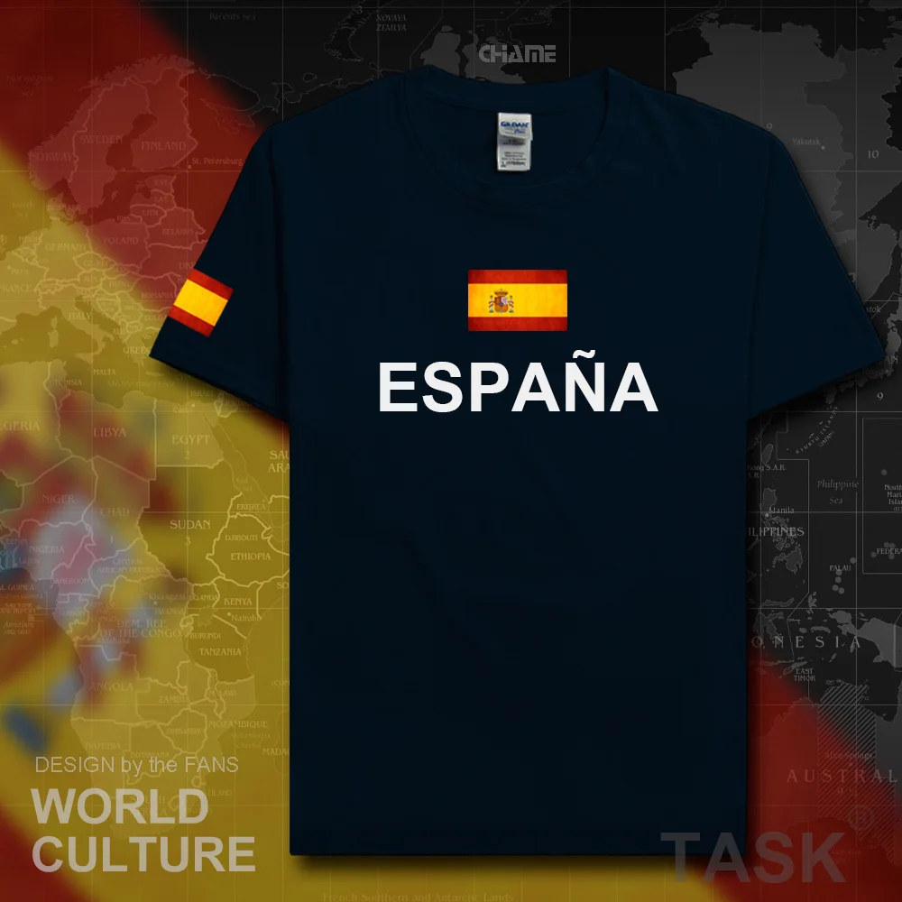Футболка мужская с надписью Kingdom of Spain 2017 хлопок|t-shirt cotton|cotton t-shirtt-shirt fitness |