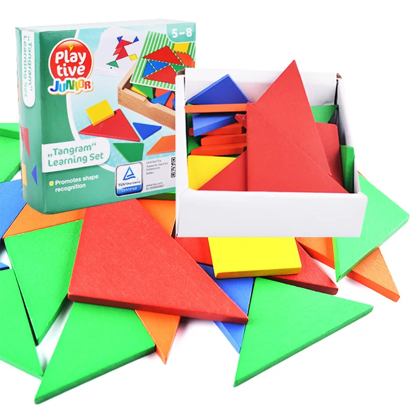 32 шт. Цвет изменен DIY головоломки игрушки деревянные детские развивающие детский