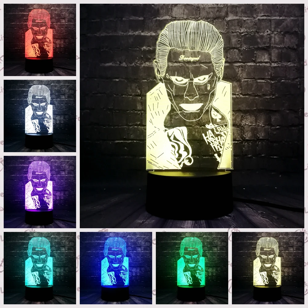 С героями комиксов Марвел, легенда Бэтмен "Лига правосудия" Symbal 3D RGB лампа светодиодный ночник стол мальчик подарок визуальную иллюзию оптический детская игрушка