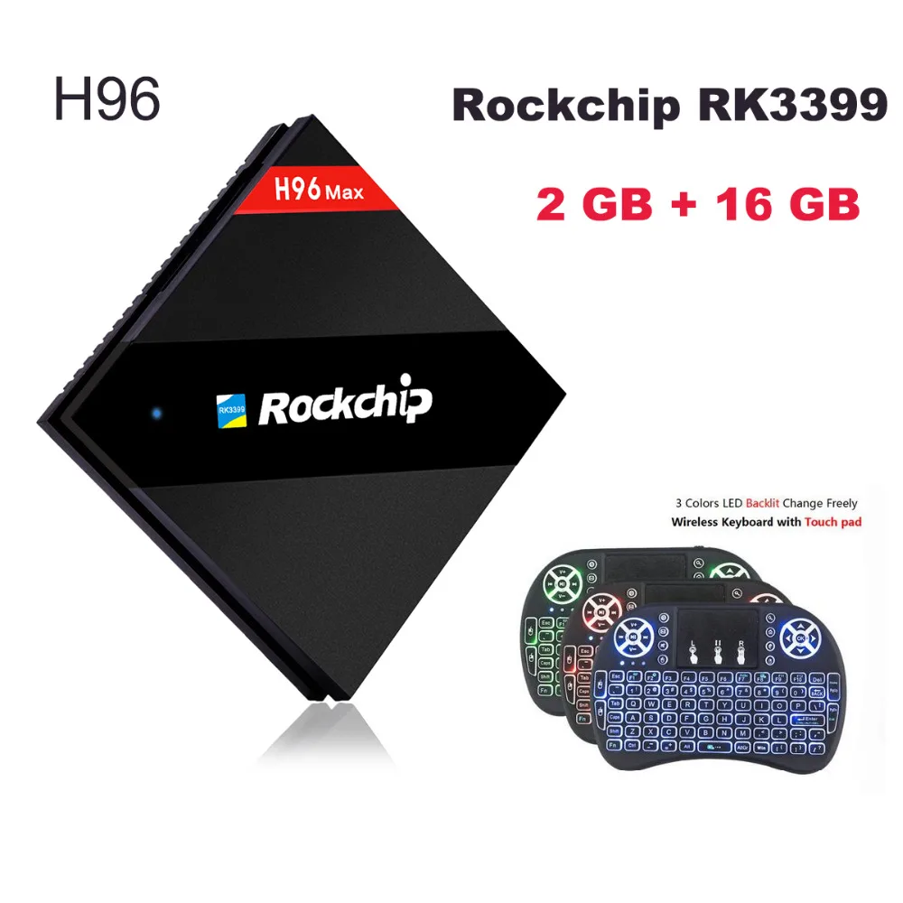 H96 MAX TV BOX Android 7 1 4 Гб 32 Rockchip RK3399 CPU 802.11AC 2 4G 5G WIFI BT4.0 1000M LAN USB3.0 Type-c 4K HD медиаплеер |