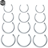 50pcslot 14g16g titanium screw circular barbell parts horseshoe rings bar post only no ball replacements accessories piercings