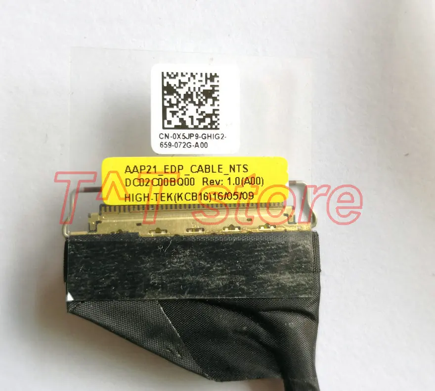 Оригинальный кабель AAP21 EDP для ЖК-экрана NTS DC02C00BQ00 X5JP9 0X5JP9 CN-0X5JP9 для DELL ALIENWARE 17 R2 R3 P43F 4K.