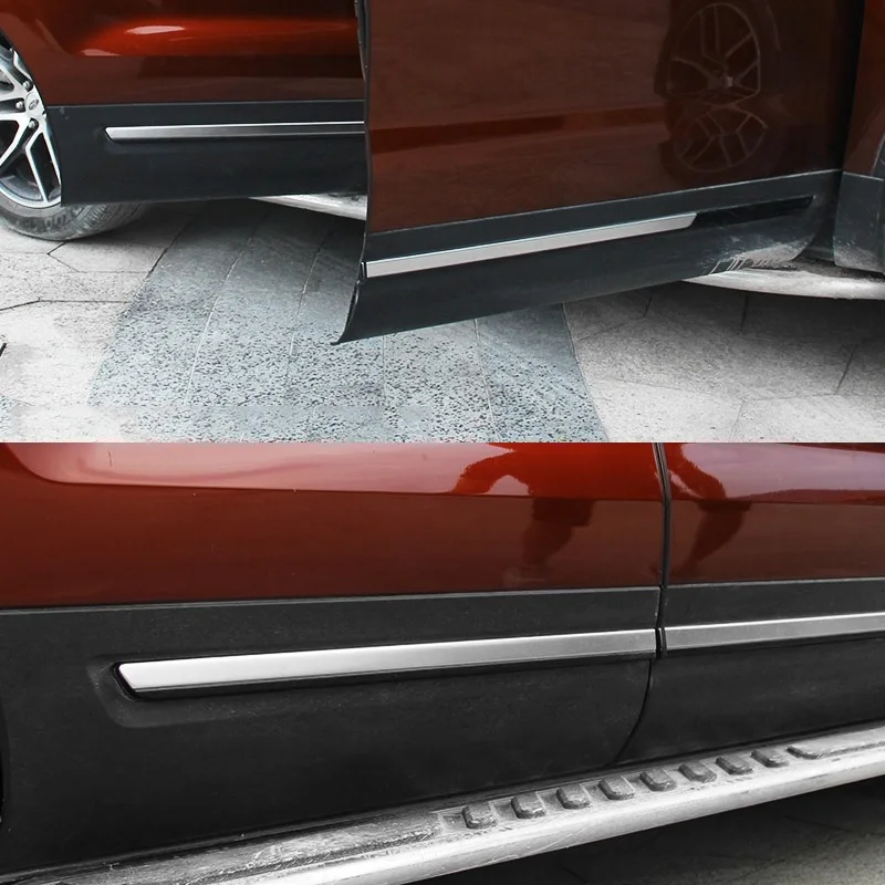 4 шт. из нержавеющей стали Боковая дверь кузова под давлением Streamer планки для