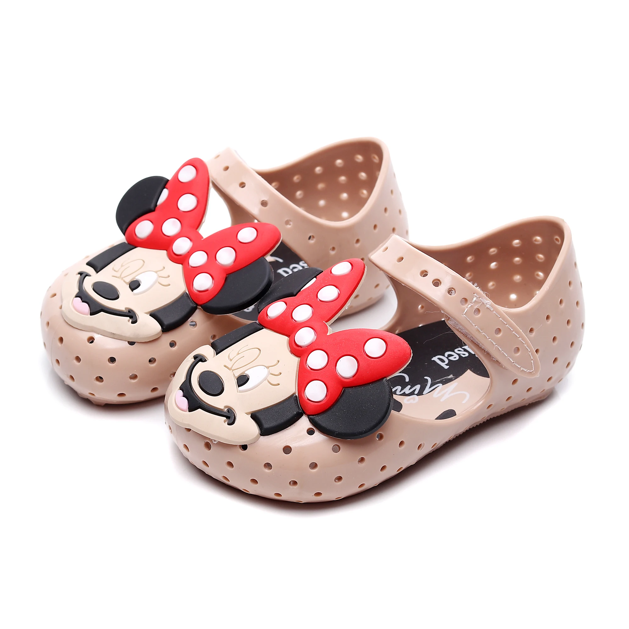Детская обувь Melissa Mickey Minnie пляжные сандалии с мягкой подошвой прозрачная высокое