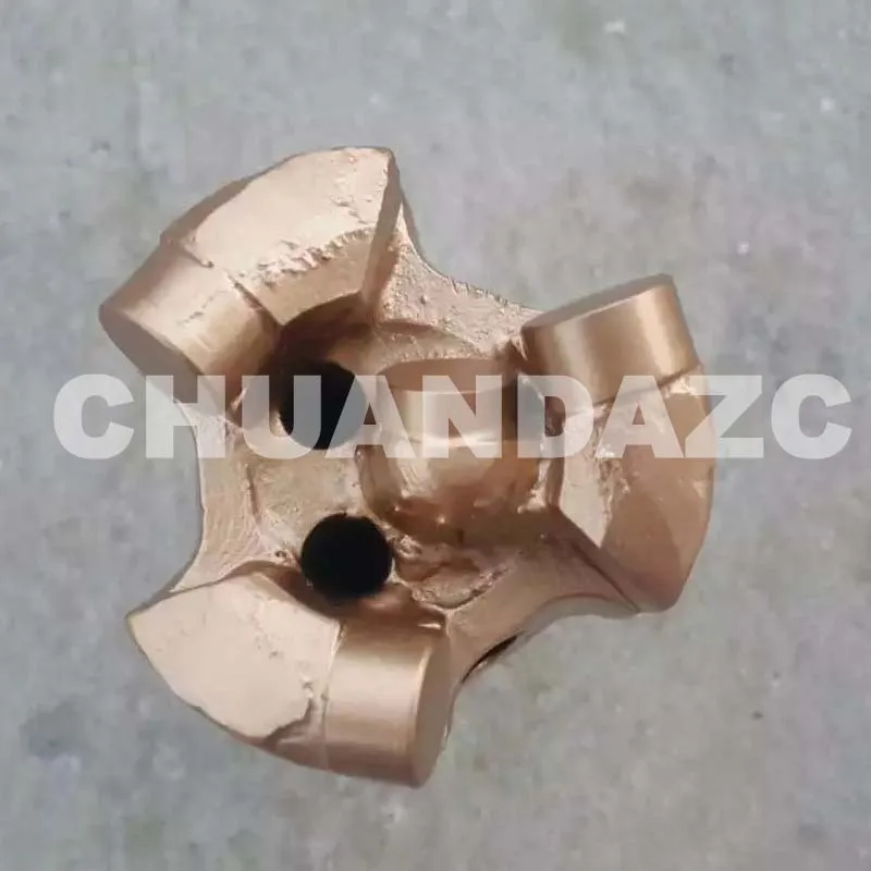 Буровое долото 56 мм с 3 крыльями для водяных скважин буровое из карбида вольфрама