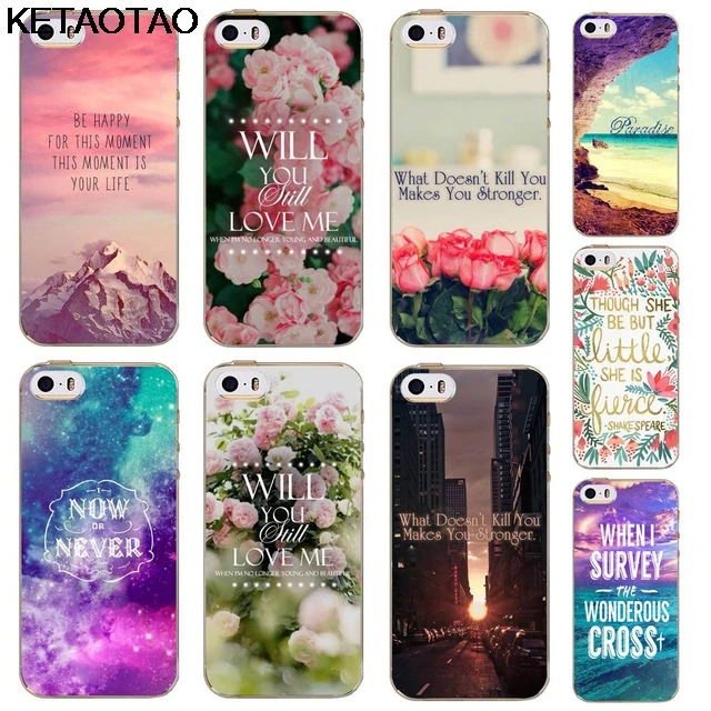 KETAOTAOBelle чехлы для телефонов с розами небом городом iPhone 4S 5C 5S 6 7 8 SE 5 Plus XR XS Max мягкий