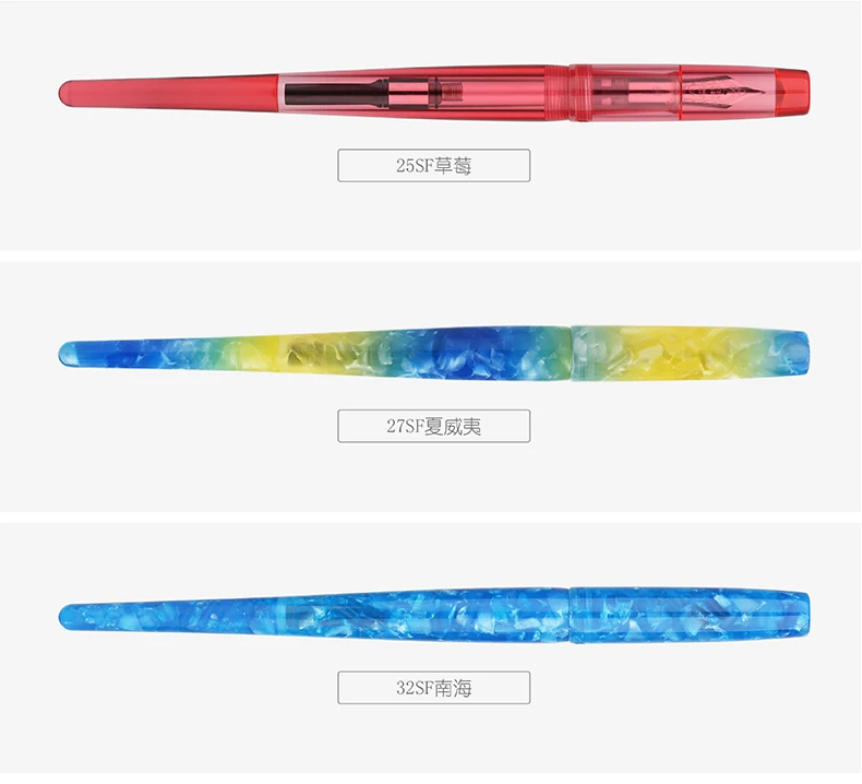 Коллекция! Penbbs 267 вакуумная заправочная авторучка прозрачный пластик биколор наконечник демпфирующая ручка