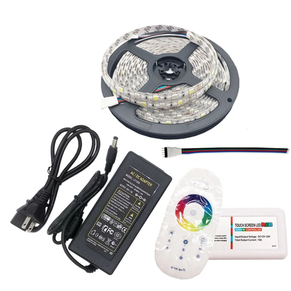 DC12V 5050 SMD RGBW/W набор светодиодных лент 60led/m светодиодный гибкий свет + 2 4G RGBW РФ Пульт