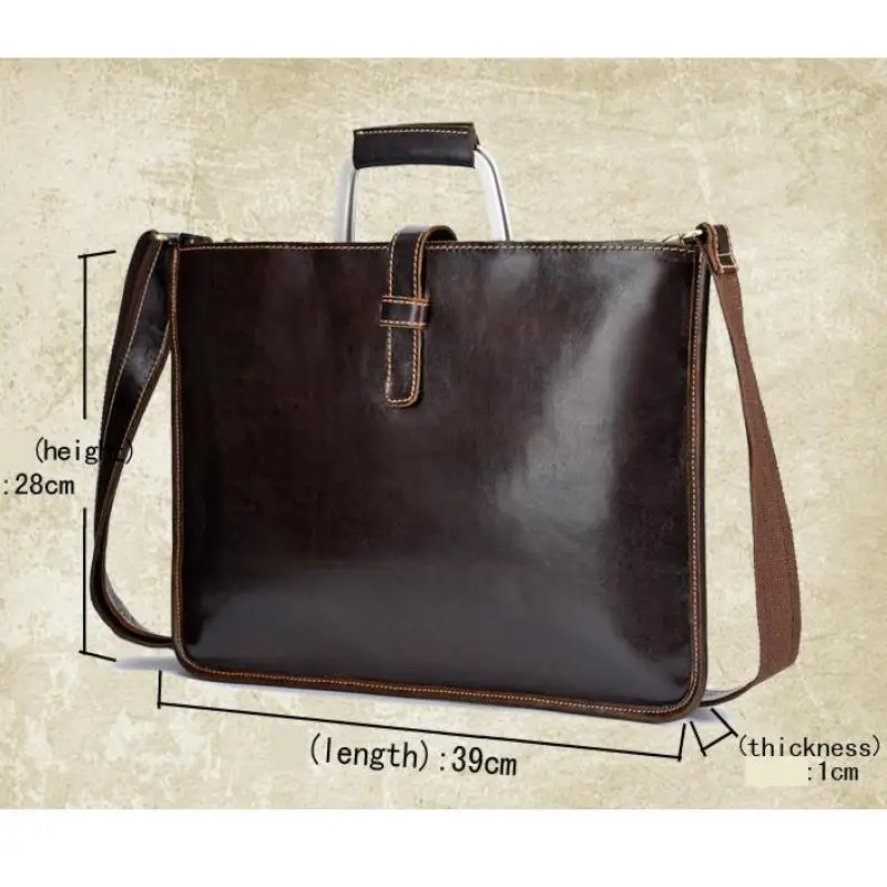 

Johnature 2021 New Genuine Leather Briefcase Men Business Bag Laptop Vintage Hard Handle Document Bag Handbags&Crossbody Bags