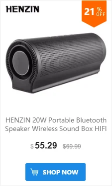 HENZIN Mini Bluetooth Динамик Водонепроницаемый IPX6 Беспроводной Портативный BT Колонка Динамик 1200 мАч с FM радио карты памяти MP3 музыка плеер