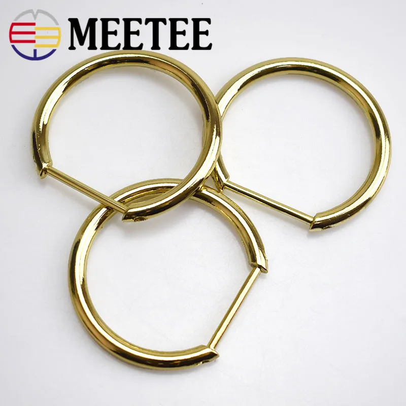 1 шт. Meetee 3 см Металл D кольцо Пряжка открываемые съемные винты для сумки ремень