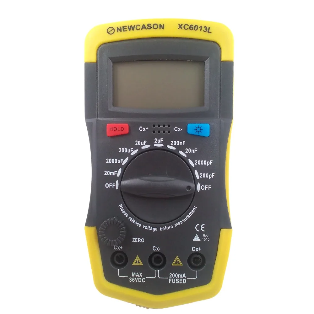 Цифровой измеритель емкости XC6013L тестер конденсатора mF uF емкости|capacitor tester|capacitance