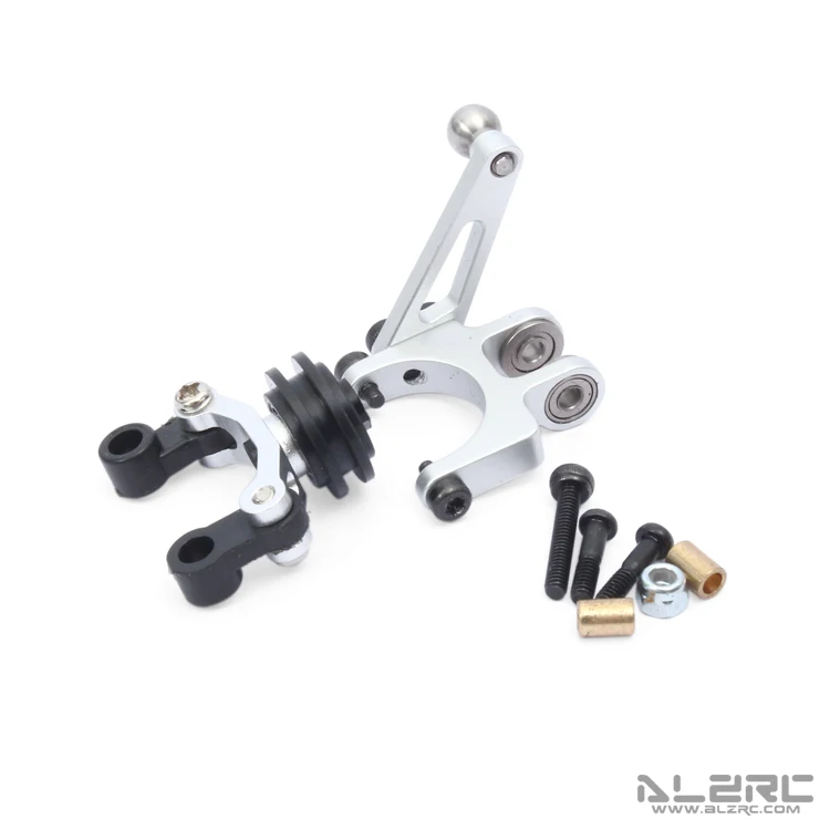 ALZRC Devil 450 New Dual Push Tail управление ротором Set Серебряный D45F27A|alzrc 450|alzrc devil 450alzrc |