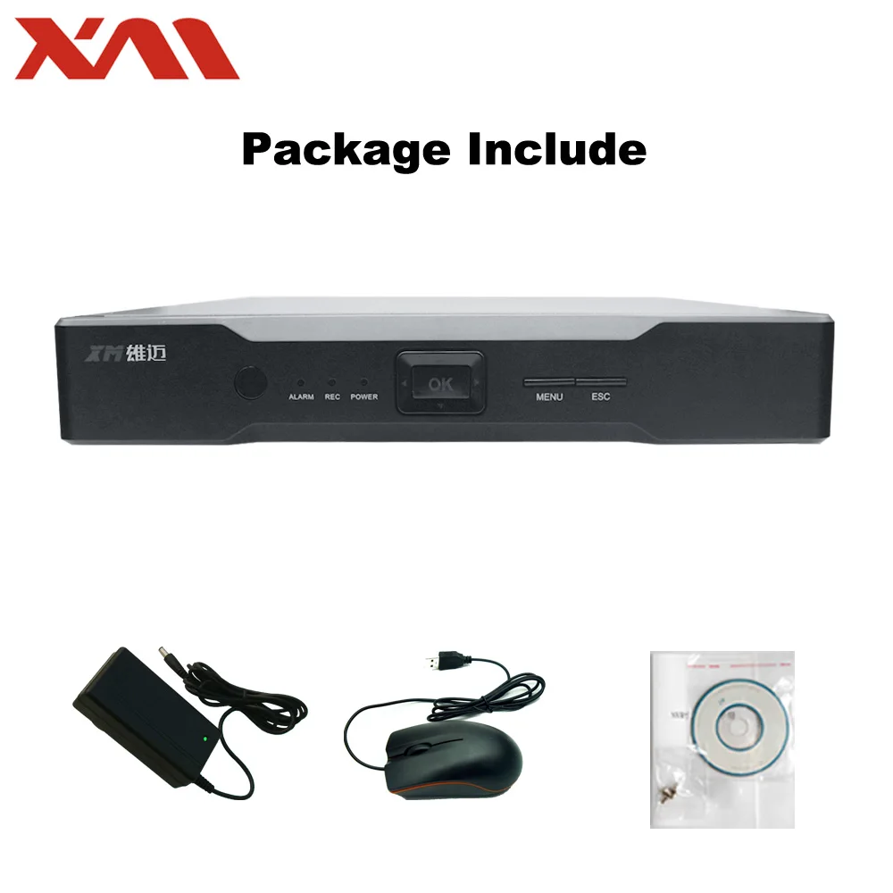 Камера видеонаблюдения XM Mini NVR Full HD 8 каналов 1080P ONVIF 2 0 IP с радиатором |