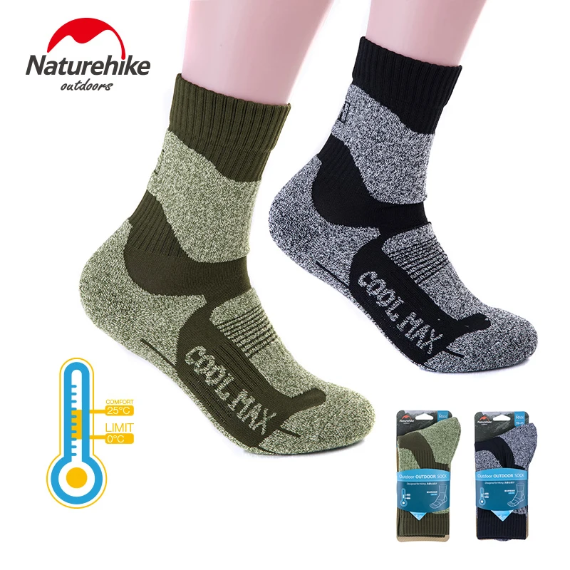 2 пары зимних носков Naturehike Me толстые спортивные носки теплые уличные Пешие