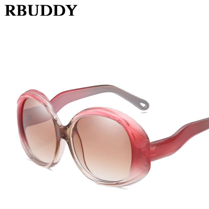 RBUDDY 2018 овал безразмерный Для женщин солнцезащитные очки Брендовая дизайнерская