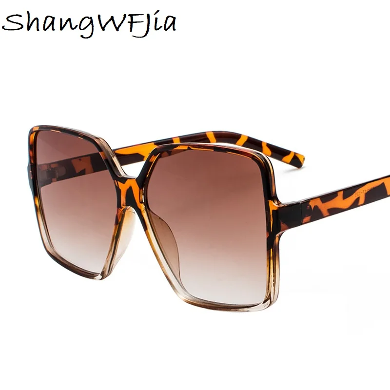 Винтажные Солнцезащитные очки оверсайз для женщин 2020 роскошные квадратные
