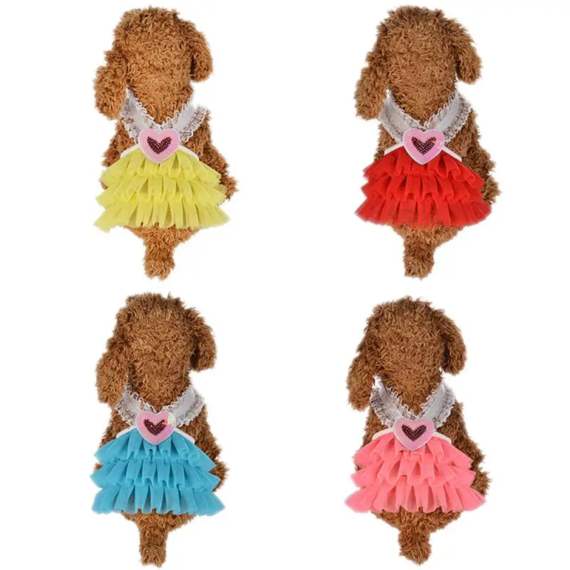 Одежда для домашних животных на весну и лето юбка с V образным вырезом одежда