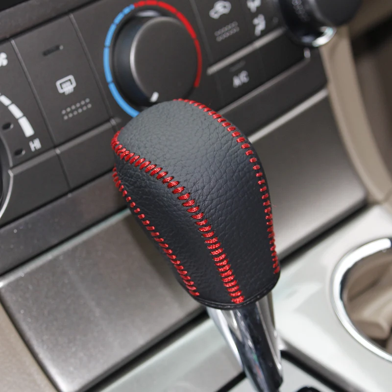 Чехол ppc натуральная кожа ручка переключения передач крышка для Toyota Highlander RAV4 2012