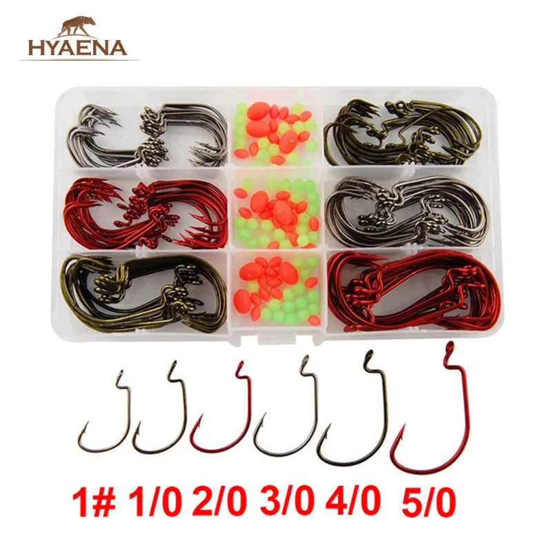 Hyaena 150 шт./кор. рыболовные крючки из высокоуглеродистой стали Смещенный джиг