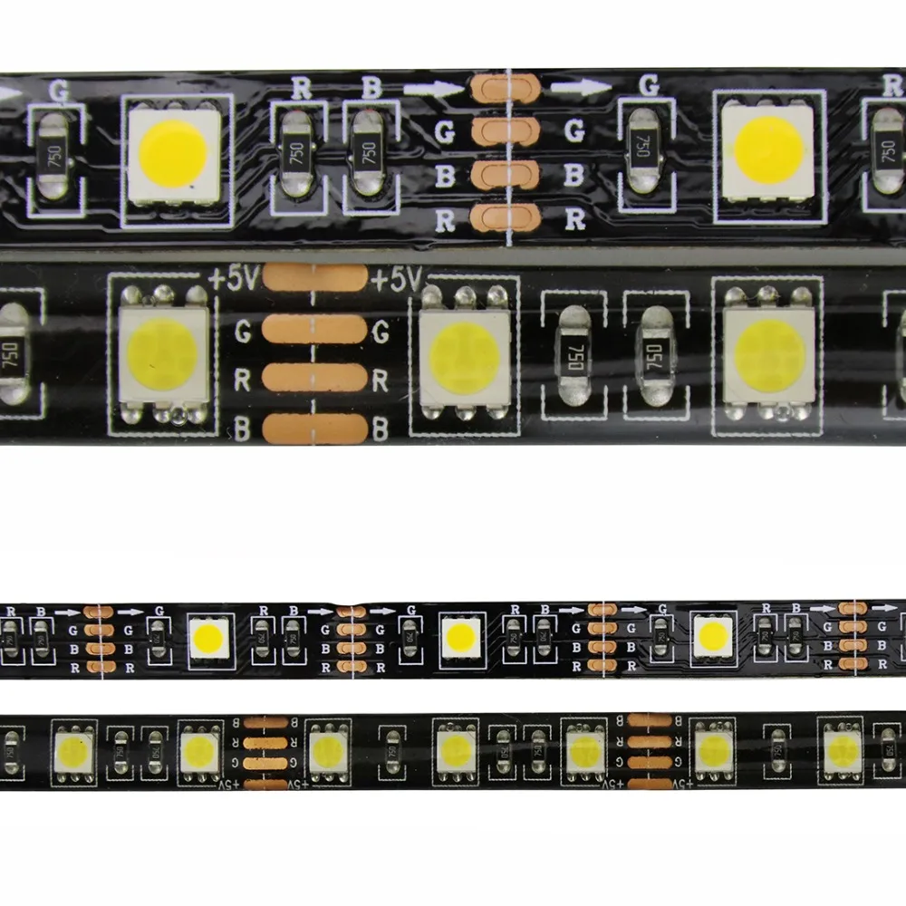 60 Светодиодный/м SMD5050 USB Светодиодная лента Водонепроницаемая 5 в полоса RGB для