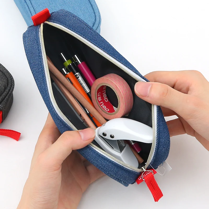 Балык Карандаш сумка High school Молодежные вместительные холщовые с застежкой