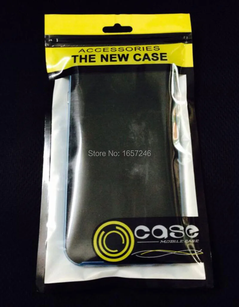 

12*21.5cm yellow new fashion zipper bag retail bag for iphone 7 6s 5s leather case White/yellow Self Seal Resealable Zipper bag