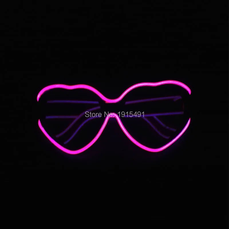 Лидер продаж! 10 цветов в наличии форме сердца звуковые активные EL wire