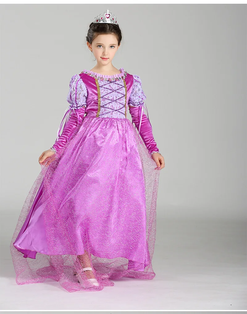 Princess Sophia Cosplay Costume Children's Purple Fashion Cute Formal Dress Full Set Outfits Halloween Party High Quality |