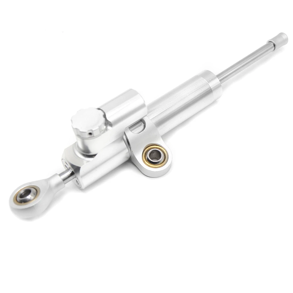 silver with box CNC алюминиевые аксессуары для мотоциклов демпфер руля стабилизация безопасности контроль для kawasaki Ninja400 ninja 400 Z400 ZX-4R ZX4R - Цвет: silver with box