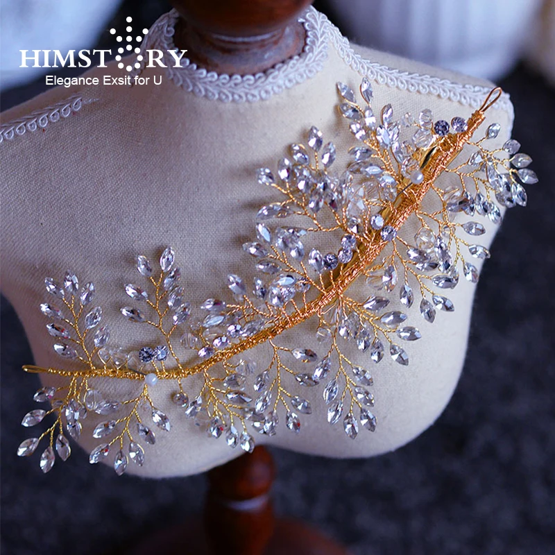 

New Luxury Crystal Pearl Headpiece Tiaras Hairpins Rhinestones Handmade Princess Pageant Party Hair Accessories Hair Jewelry