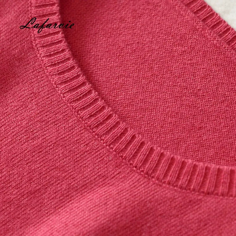 Lafarvie New Knitted O-Neck Cashmere Sweater Women Clothes Full Sleeve Solid Winter Pullovers Female Sweter 2020 Fashion S-XXXL | Женская