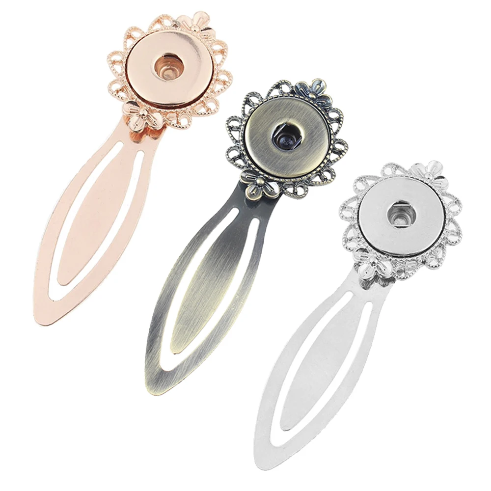 

JaynaLee Interchangeable Snap Bookmark Fit Ginger Snap charms For Man Women Gifts GJF7002