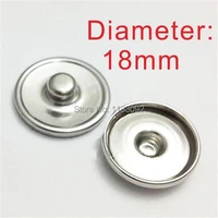 free epacket ship 100pcslot diy 301812mm copper silver button stud snap jewelry press button charm for ginger snap bracelet
