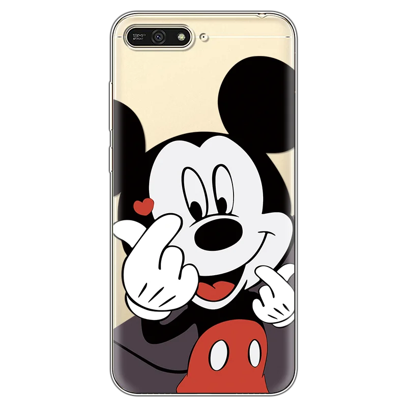 Милый Забавный мультяшный чехол для Coque huawei Y6 чехол прозрачный защитный для huawei Honor 7A 5,7 дюймов чехол для телефона задняя крышка