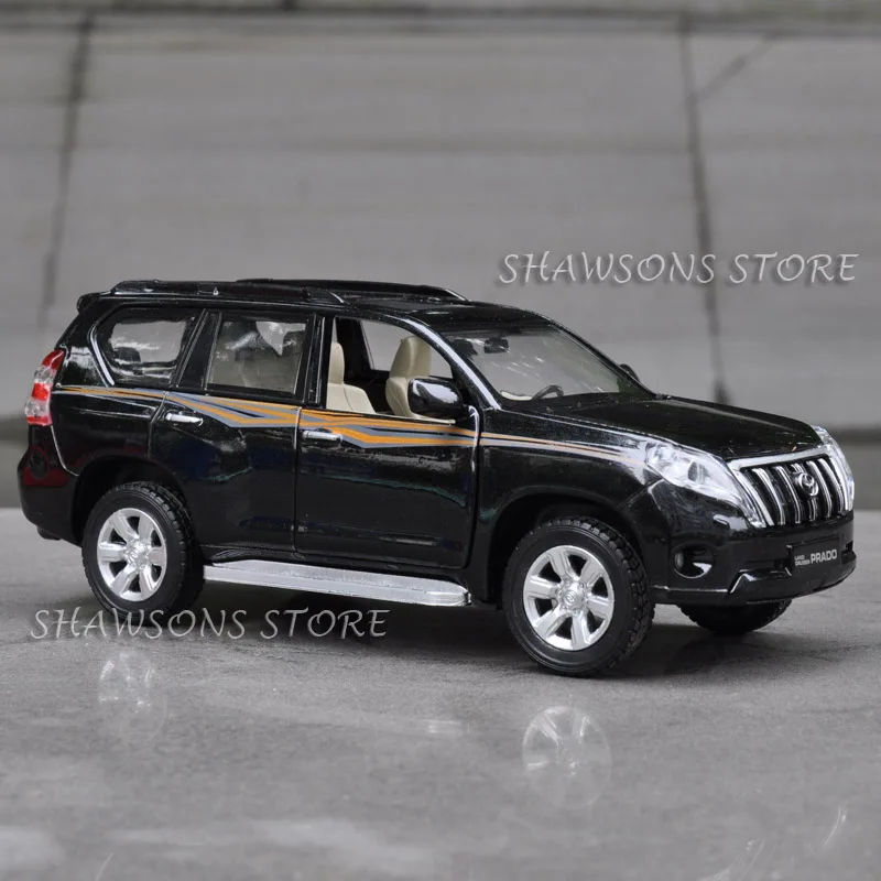Литая металлическая модель автомобиля 1:32 для Toyota Land Cruiser Prado SUV игрушка со звуком