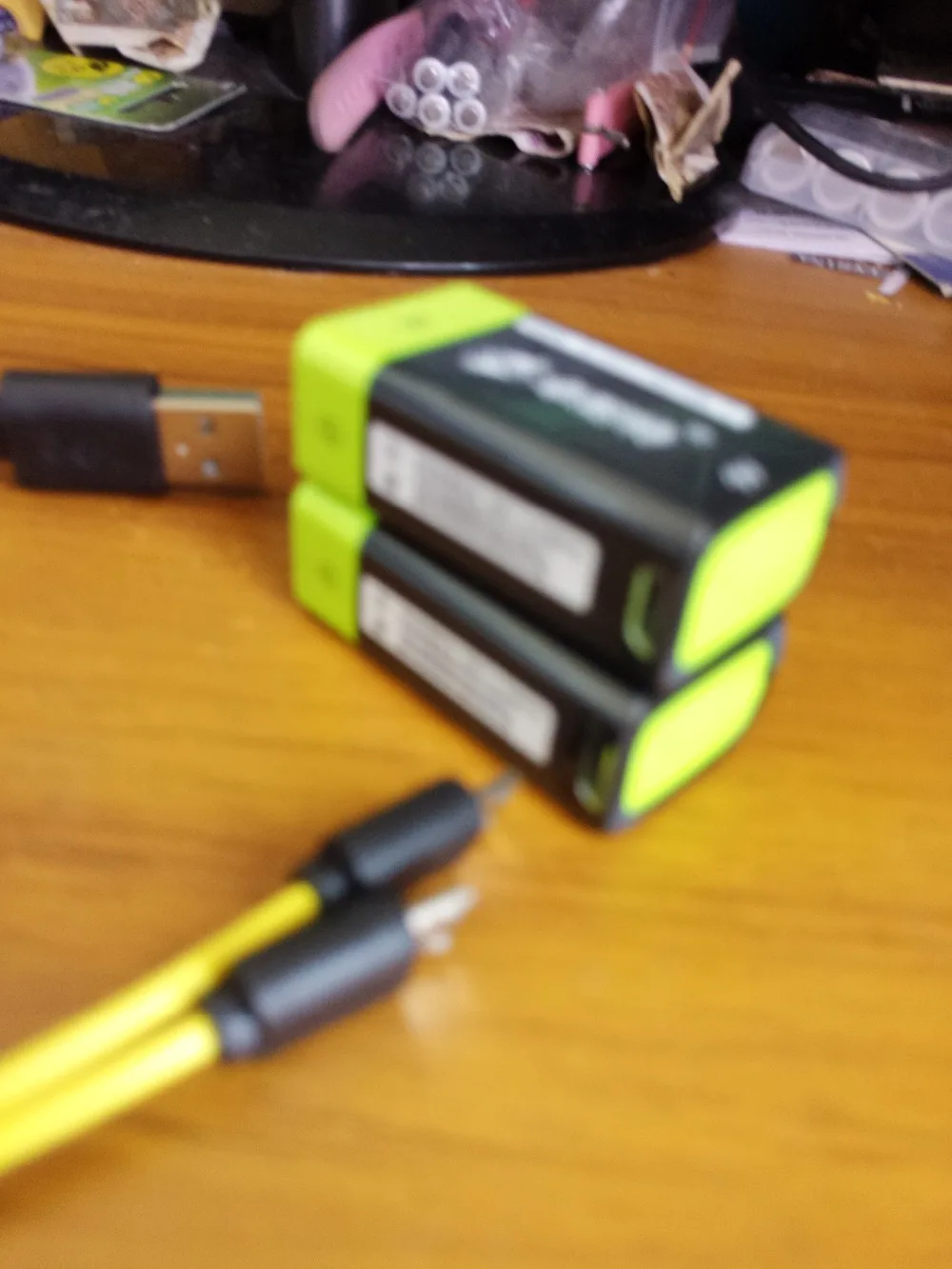 2X ZNTER S19 9V 400 мА/ч, USB, Перезаряжаемые Li-Ion 9В литий-полимерный Батарея RC Батарея для микрофон с USB кабелем